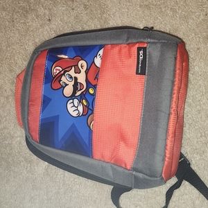 Mario Red and Gray Nintendo DS Mini Backpack Carry Case Travel Bag